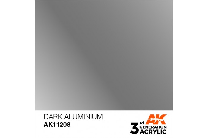 208: Dark Aluminium (17ml) - acryl