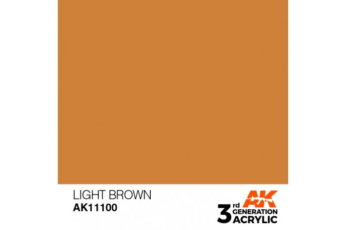 100: Light Brown (17ml) - acryl