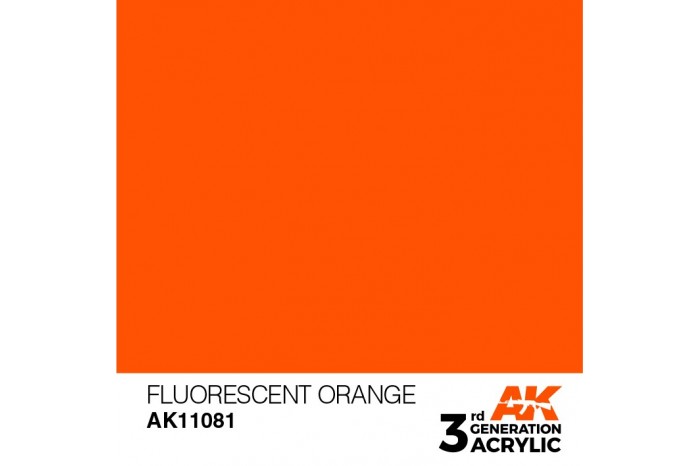 081: Fluorescent Orange (17ml) - acryl