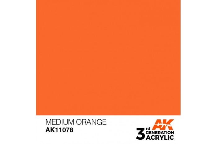 078: Medium Orange (17ml) - acryl