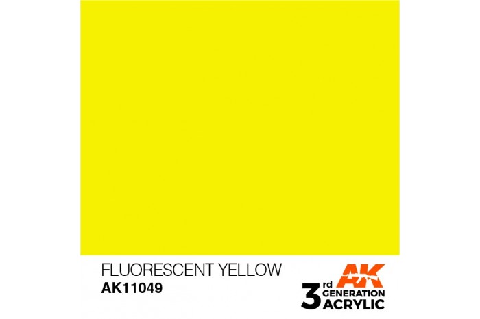 049: Fluorescent Yellow (17ml) - acryl