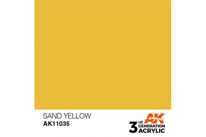 035: Sand Yellow (17ml) - acryl