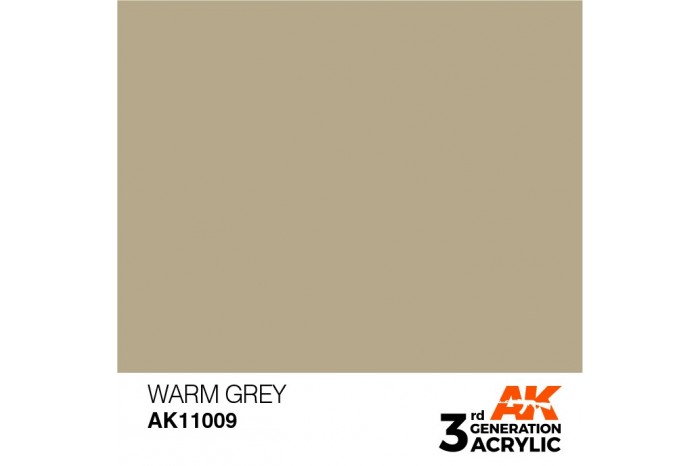 009: Warm Grey (17ml) - acryl