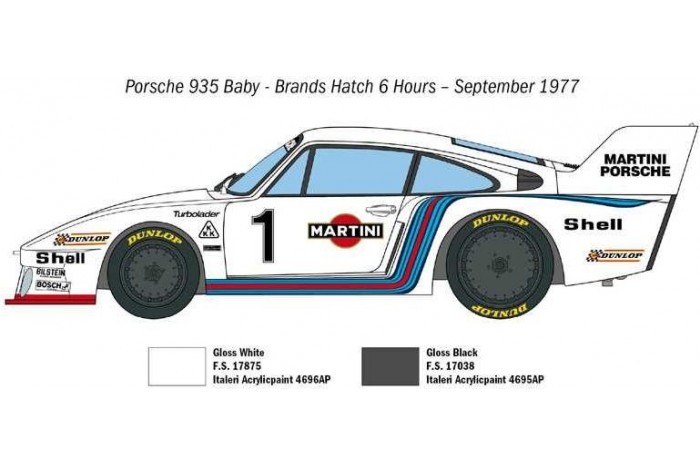 Model Kit auto 3639 - Porsche 935 Baby (1:24)