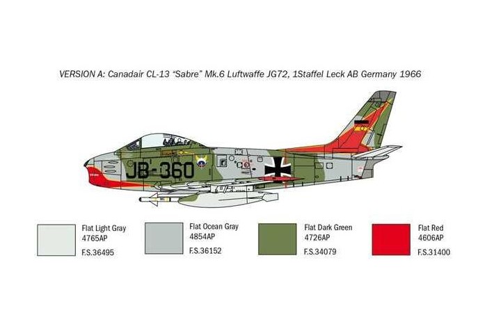 Italeri 2799S 1:48 F-86E Sabre gluing hobbies crafts model making plastic construction kit faithful replica assembly