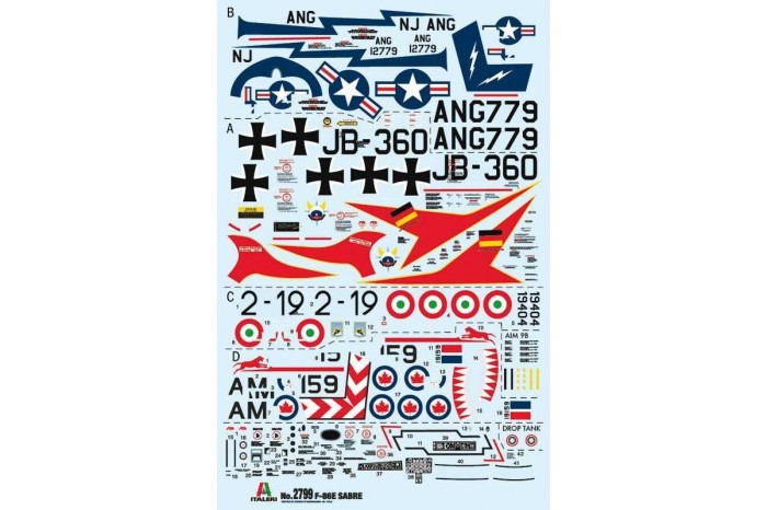 Model Kit letadlo 2799 - F-86E “Sabre” (1:48)