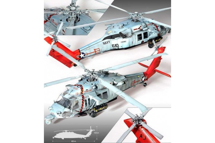 Model Kit vrtulník 12120 - MH-60S HSC-9 "Tridents" (1:35)