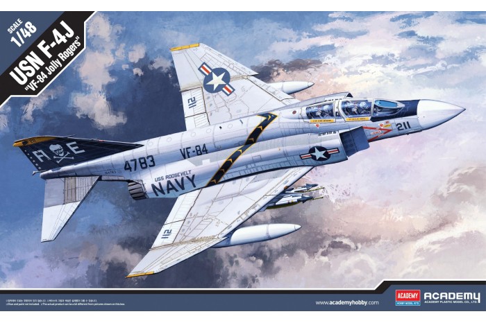 Model Kit letadlo 12305 - F-4J "VF-84 JOLLY ROGERS" (1:48)