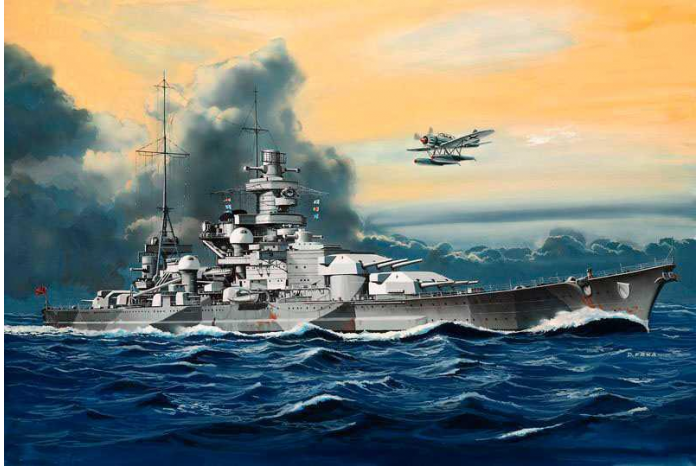 ModelSet loď 65136 - Model Set Battleship Scharnhorst (1:1200)