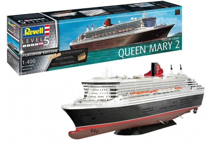Plastic ModelKit loď Limited Edition 05199 - Queen Mary 2 (Platinum Edition) (1:400)