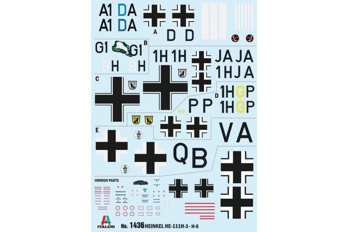 Model Kit letadlo 1436 - HEINKEL HE111H (1:72)