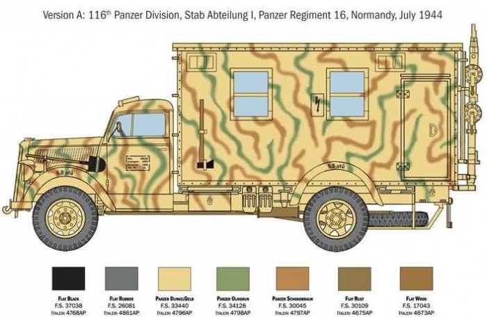 Model Kit military 6575 - Opel Blitz Radio Truck (1:35)