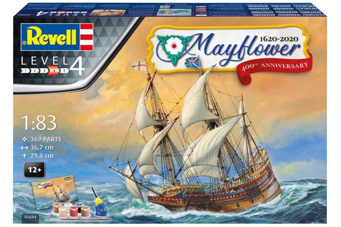 Gift-Set loď 05684 - Mayflower 400th Anniversary (1:83)