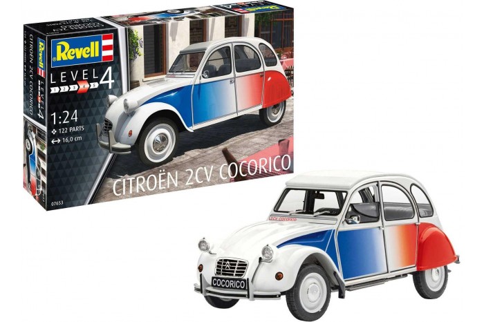ModelSet auto 67653 -  Citroen 2 CV "Coccorico" (1:24)