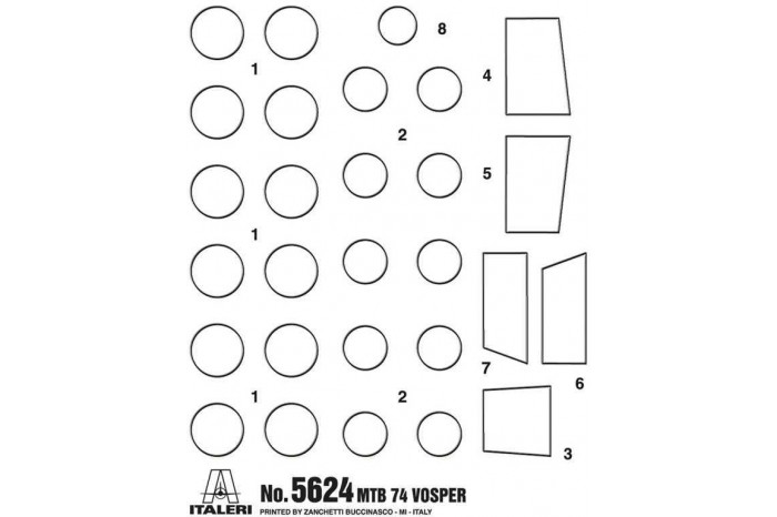 Model Kit loď 5624 - Vosper MTB 74 with crew (1:35)