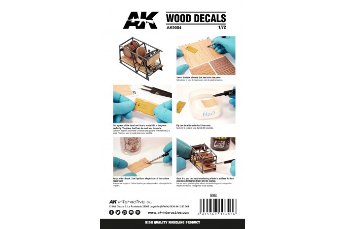 WOOD DECALS (1:72) - AK9084