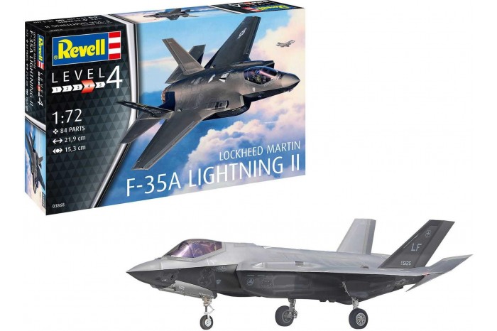 Plastic ModelKit letadlo 03868 - F-35A Lightning II (1:72)