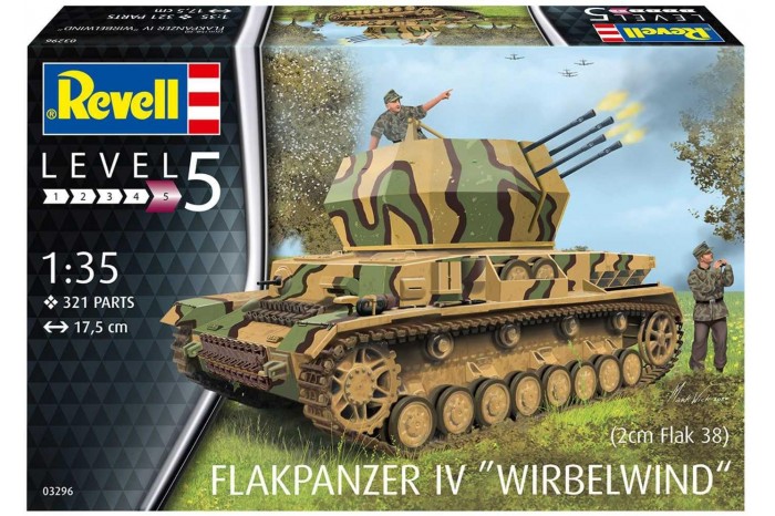 Plastic ModelKit military 03296 - Flakpanzer IV Wirbelwind (1:35)
