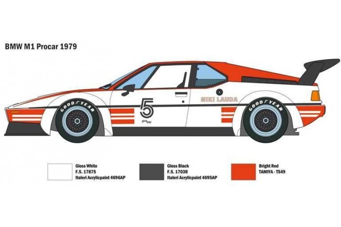 Model Kit auto 3643 - BMW M 1 Pro Car (1:24)