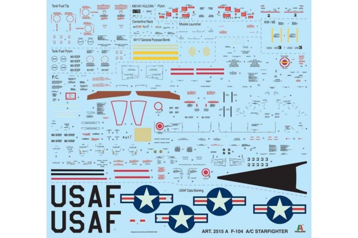 Model Kit letadlo 2515 - F-104 A/C Starfighter (1:32)