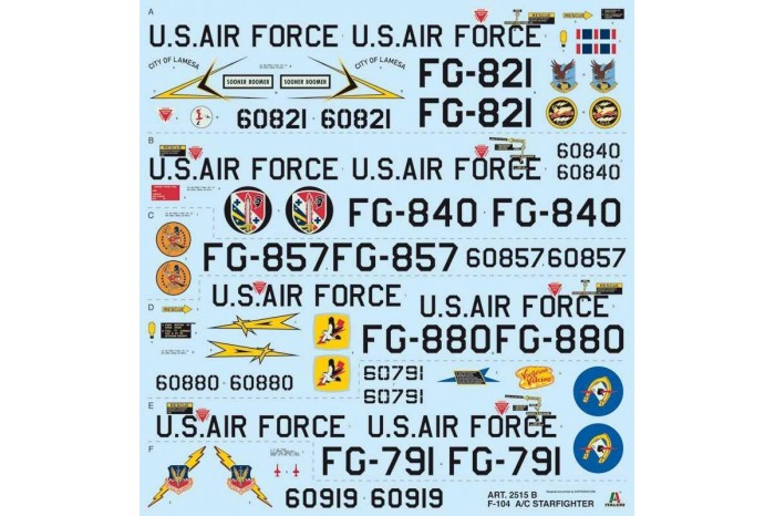 Model Kit letadlo 2515 - F-104 A/C Starfighter (1:32)
