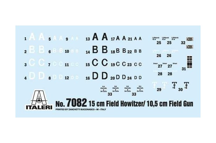 Model Kit military 7082 - 15 cm Field Howitzer / 10,5 cm Field Gun (1:72)