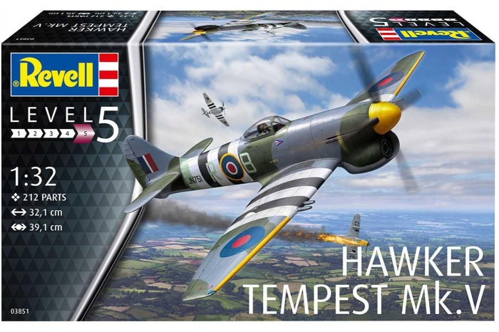 Plastic ModelKit letadlo 03851 - Hawker Tempest V (1:32)