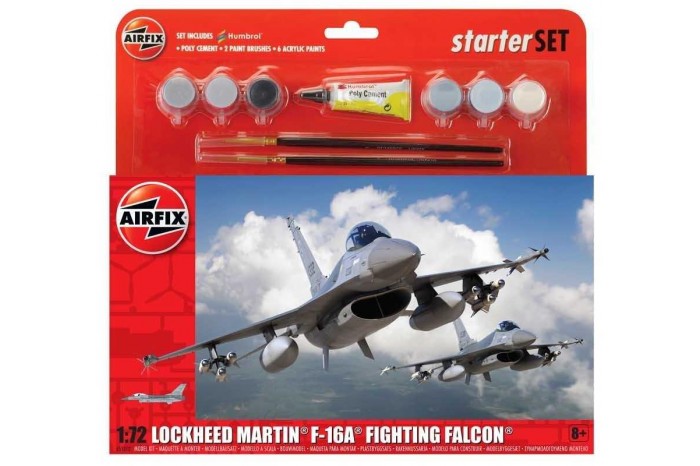 Starter Set letadlo A55312 - General Dynamics F-16A/B Fighting Falcon  (1:72)