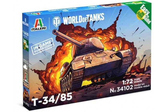 Easy to Build World of Tanks 34102 - T 34/85 (1:72)