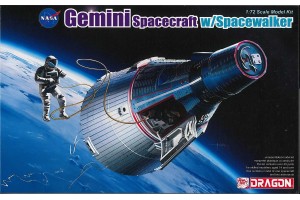 Model Kit kosmická loď 11013 - Gemini Spacecraft w/Spacewalker (1:72)