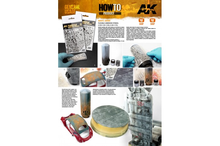 Flexible Airbrush Stencil (1:48, 1:72) - AK9080