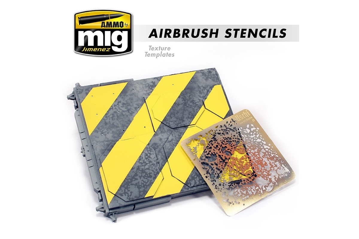 AMMO by Mig 8035 Airbrush Stencils Texture Templates