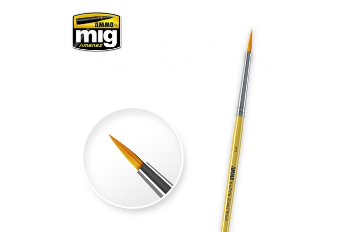 2 SYNTETIC ROUND BRUSH - 8614