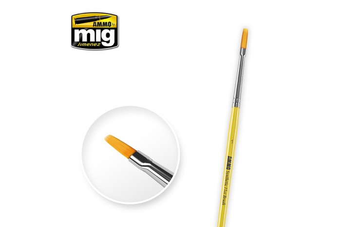 1 SYNTETIC FLAT BRUSH - 8619