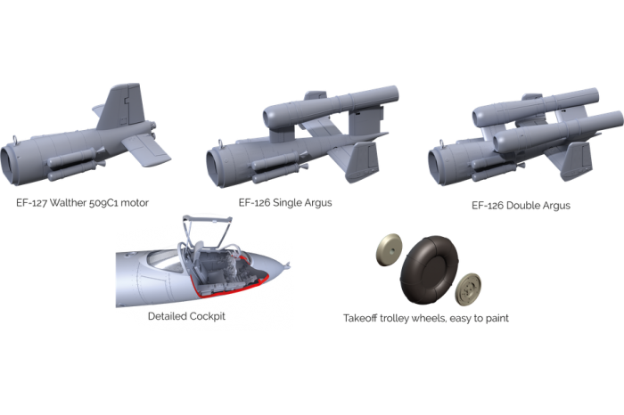 Ju EF-126 "Elli" / EF-127 "Walli" 3in1 (1:32) - 35001
