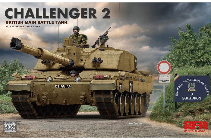 British Challenger 2 w/workable track links (1:35) - 5062