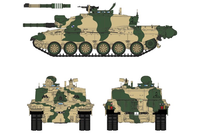 British Challenger 2 w/workable track links (1:35) - 5062