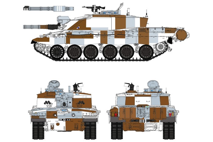 British Challenger 2 w/workable track links (1:35) - 5062
