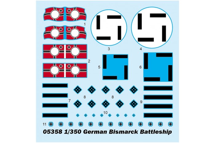 German Bismarck Battleship (1:350) - 05358