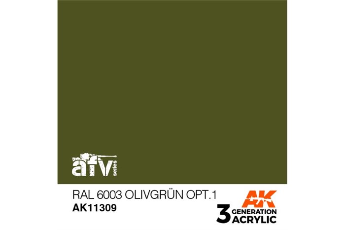 309: RAL 6003 Olivgrün Opt.1 (17ml) - acryl