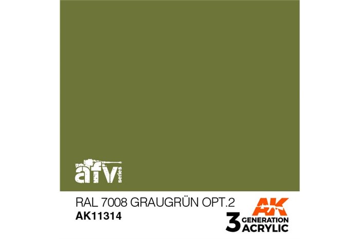314: RAL 7008 Graugrün Opt.2 (17ml) - acryl