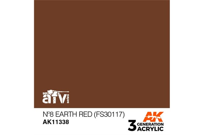 338: N°8 Earth Red (FS30117) (17ml) - acryl