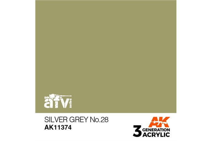 374: Silver Grey No.28 (17ml) - acryl