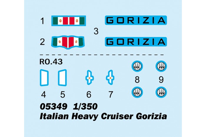 Italian Heavy Cruiser Gorizia (1:350) - 05349