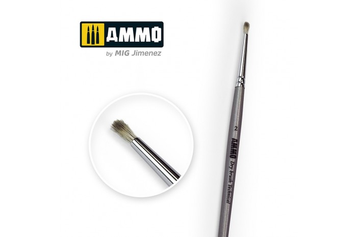 2 AMMO Drybrush Technical Brush - 8700