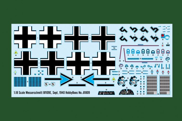 Messerschmitt Bf109E, Sept, 1940 (1:18) - 81809