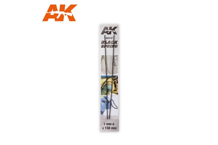 Černá pružina (BLACK SPRING) 1mm - AK9197