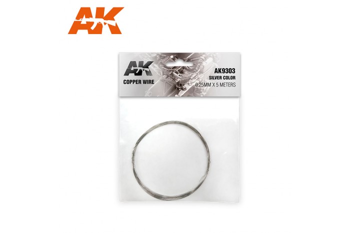 COPPER WIRE SILVER 0,25mm - AK9303