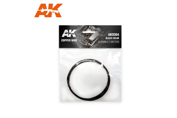 COPPER WIRE BLACK 0,45mm - AK9304