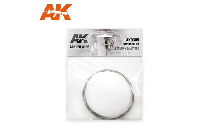 COPPER WIRE SILVER 0,45mm - AK9305